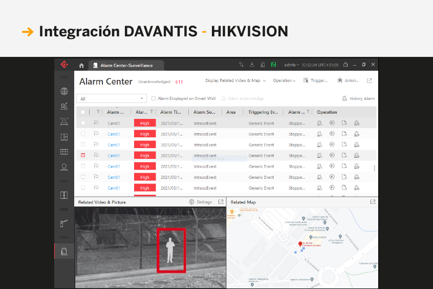 Integración DAVANTIS - HIKVISION