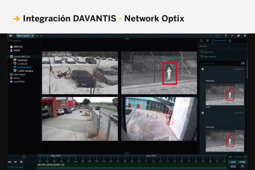 Integracion DAVANTIS - Network Optix