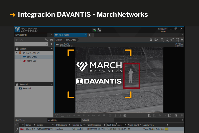 Integracion DFUSION con VMS MarchNetworks