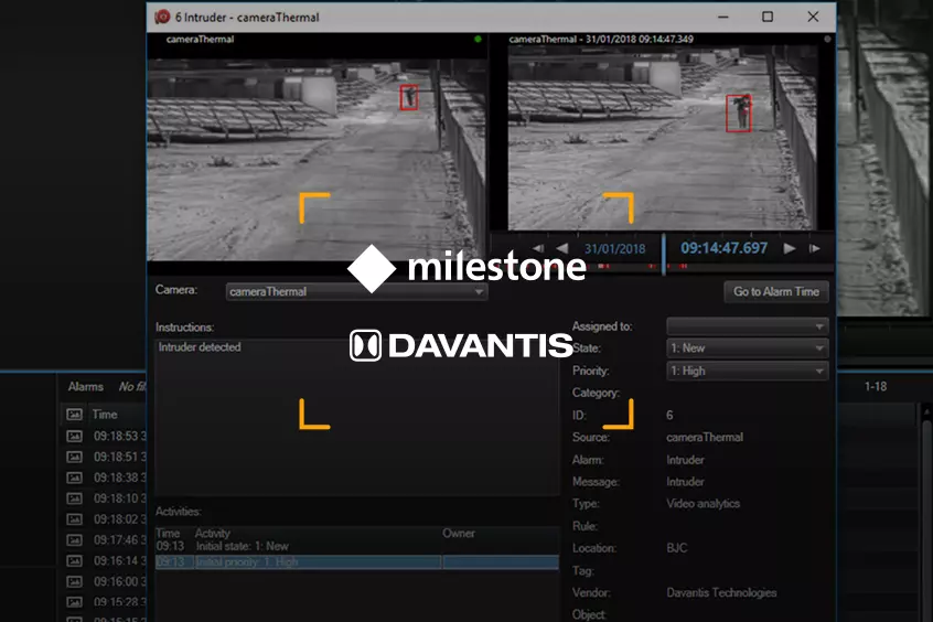 DAVANTIS integrates Milestone technology