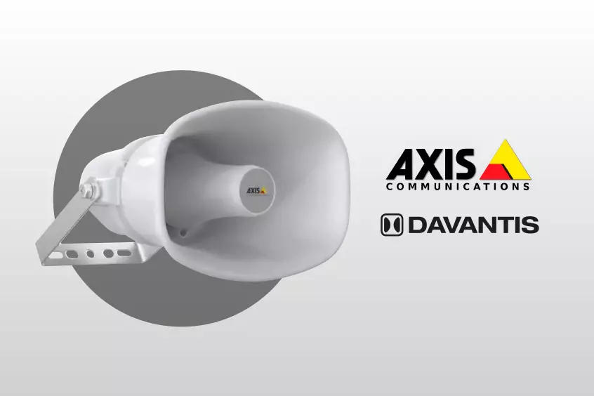 Altavoces de red IP de Axis integrados con DAVANTIS