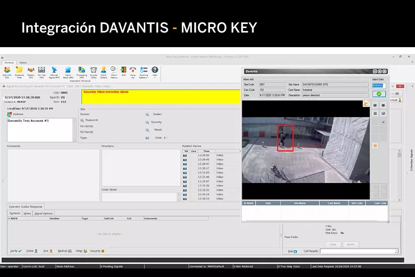 Integración DAVANTIS – Micro Key