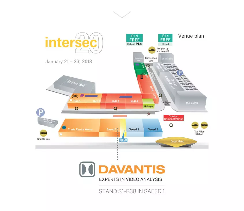 DAVANTIS to exhibit its security solutions at INTERSEC 2018, the Dubai UAE Security Exhibition‎