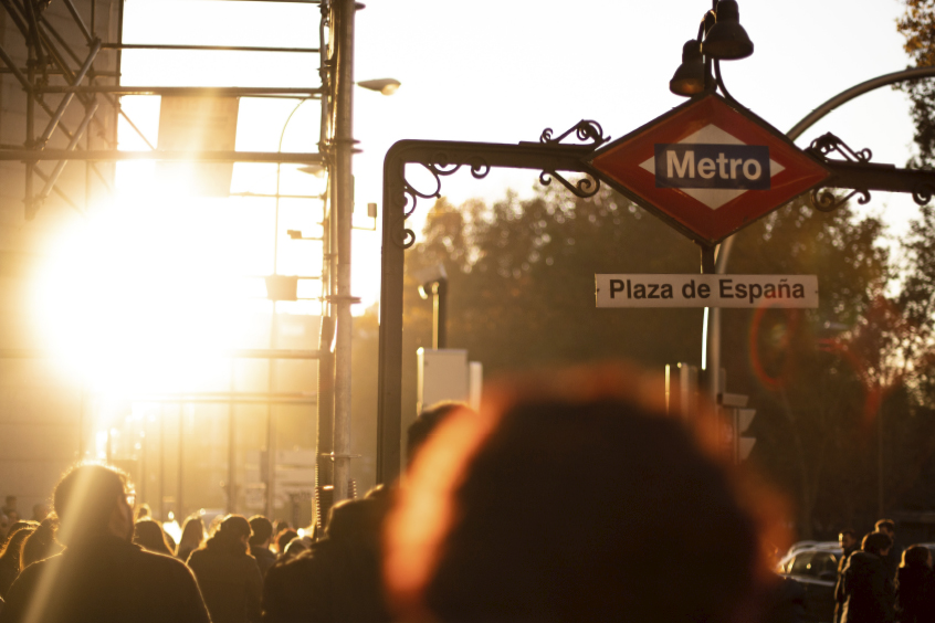 Metro de Madrid street