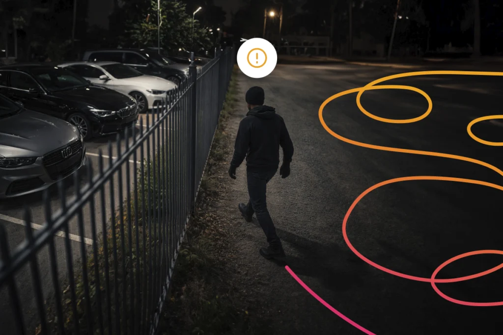 Detección de merodeo en tiempo real con vídeo análisis IA